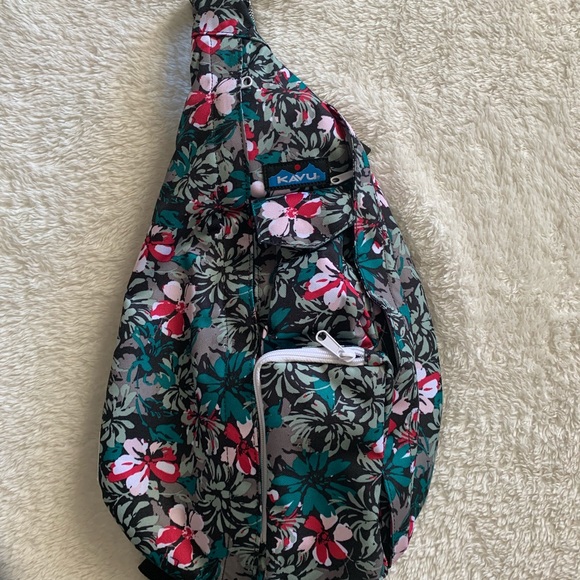 kavu floral rope bag